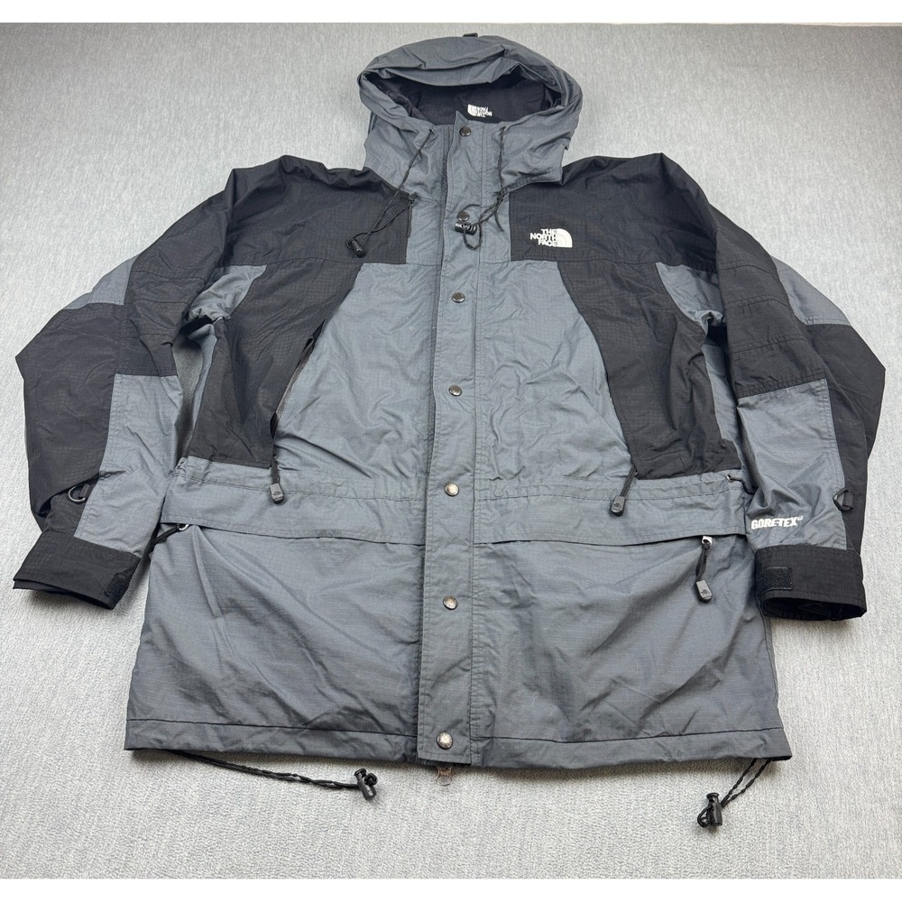 Vintage The North Face Jacket Mens XL Gray Summit Series Ripstop Gore Tex Rain